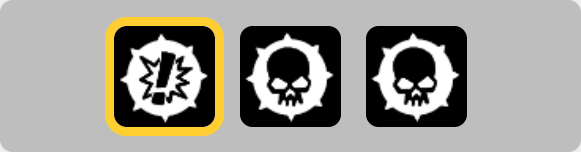 A section of the game screenshot, showing the dice section.